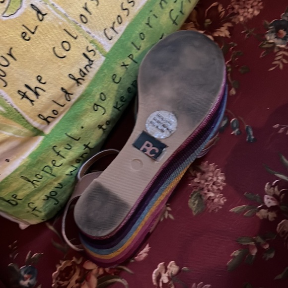 Rainbow Platform Sandals - Picture 3 of 4